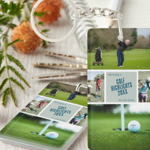 Golfen Foto Sleutelhanger golfer golfcadeau