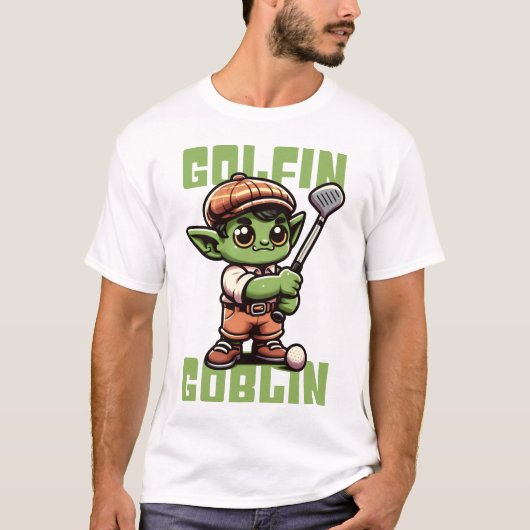 Golfen Goblin Funny Golf T-shirt (Voorkant)
