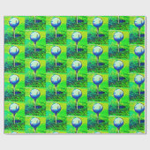 Golfen Golf Bal Wrapping Papier (Vlak)
