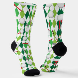 Golfen Green Argyle Diamonds Patroon Sokken