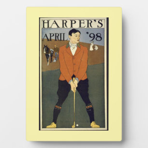 Golfen Harper's 1898 Fotoplaat