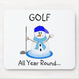 Golfen het hele jaar door muismat