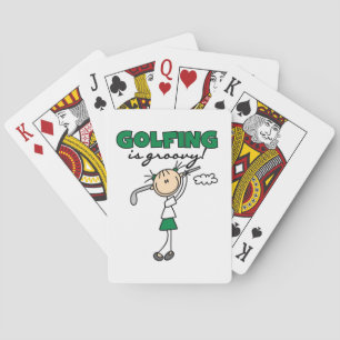 Golfen is Groovy Pokerkaarten