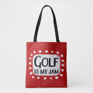 Golfen is mijn jam Canvas tas