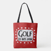 Golfen is mijn jam Canvas tas (Achterkant)