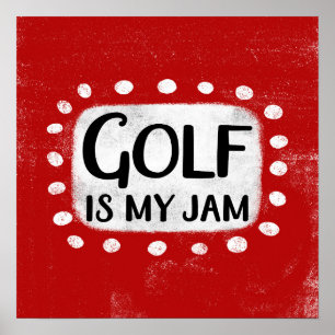 Golfen is mijn Poster muurkunst
