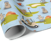 Golfen Kuokkas Cadeaupapier (Rol Hoek)