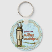 Golfen Opa sleutelhanger (Voorkant)