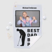 Golfen vader grappige beste vader door par foto Cu Golfhanddoek (Insitu)