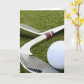 Golfen Wenskaart Kaart (Gele Bloem)