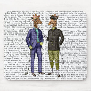 Golfende Giraffes 2 Muismat