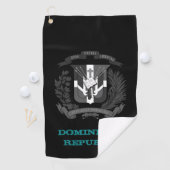 Golfende mantel van de Dominicaanse Republiek Golfhanddoek (Insitu)