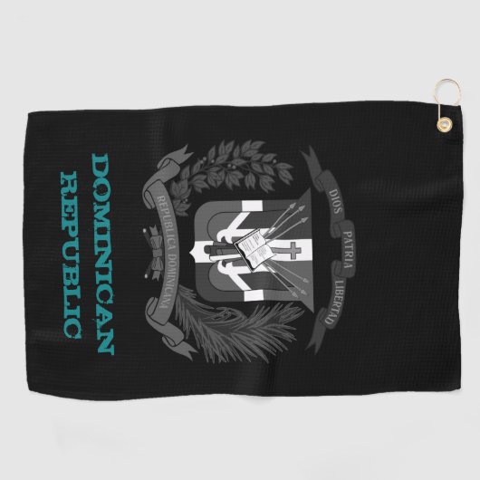 Golfende mantel van de Dominicaanse Republiek Golfhanddoek (Horizontaal)