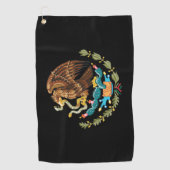 Golfende Mexicaanse en Mexicaanse adelmantel Golfhanddoek (Voorkant)