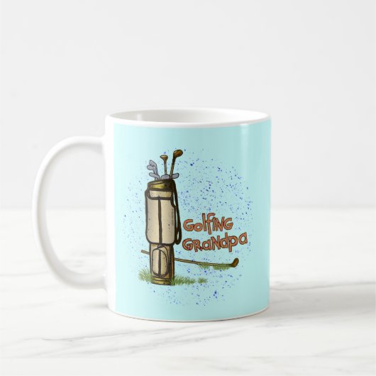 Golfende opa koffiemok (Links)