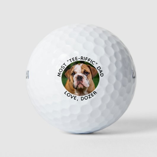 Golfer aangepaste foto gepersonaliseerde Creëer uw Golfballen (Voorkant)