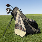 Golfer  Antiek Golfen Golfhanddoek (Groen)