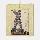 Golfer  Antiek Golfen Keramisch Ornament (Links)