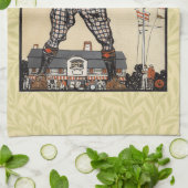 Golfer  Antiek Golfen Theedoek (Gevouwen)