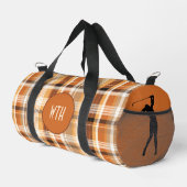 Golfer "Autumn Gold" Plaid Duffel Bag Plunjezak (Rechterhoek)