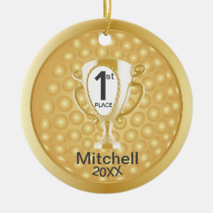 Golfer ⛳ Award - Gold Keramisch Ornament