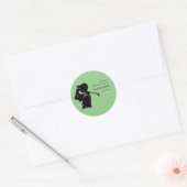 Golfer Bachelor Party Golfreis Klassiek Stijlvol Ronde Sticker (Envelop)