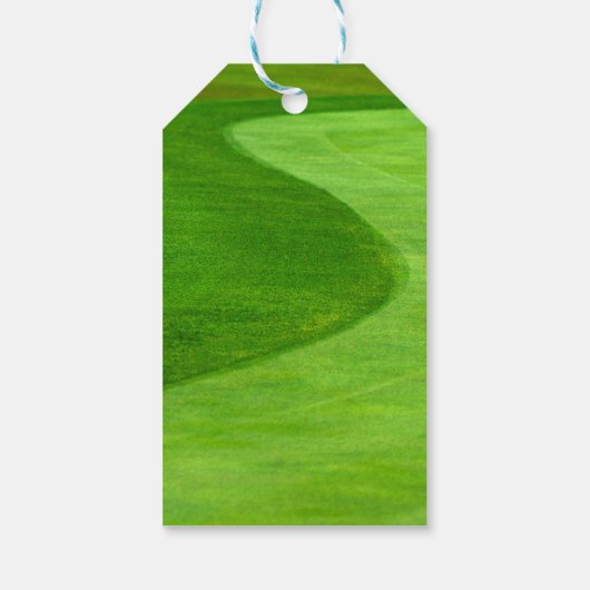 Golfer bedankt voor je golfer met golftas cadeaulabel (Achterkant)