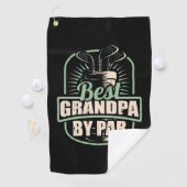 Golfer Best Grandpa by Par Golfhanddoek (Insitu)