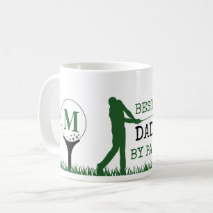 Golfer BESTE DAD VAN PAR Monogram Koffiemok