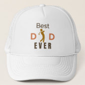 Golfer Beste Pap Ooit Moderne Trendy Vaders Dag Trucker Pet (Voorkant)