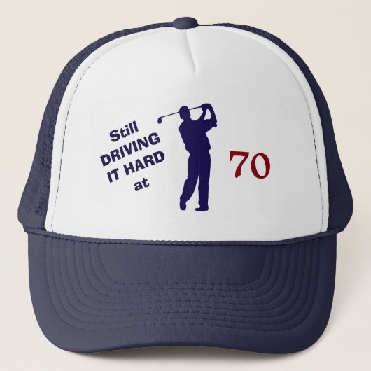 Golfer Birthday 70 Trucker Pet (Voorkant)