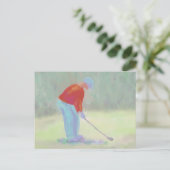 Golfer, Briefkaart (Staand voorkant)