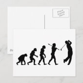 Golfer Briefkaart (Voorkant / Achterkant)