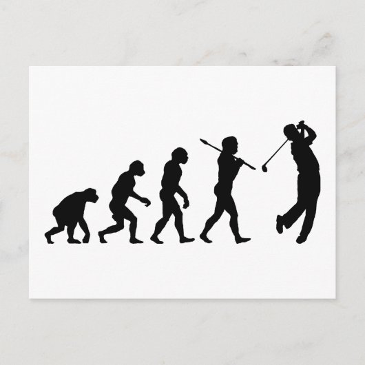 Golfer Briefkaart (Voorkant)