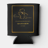 Golfer bruidegom Golf Bachelor Party - Luxe stijlv Blikjeskoeler (Voorkant)