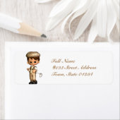Golfer Caricature Mailing Labels (Insitu)