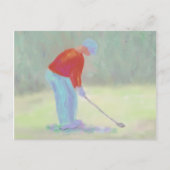 Golfer, carte postale (Devant)