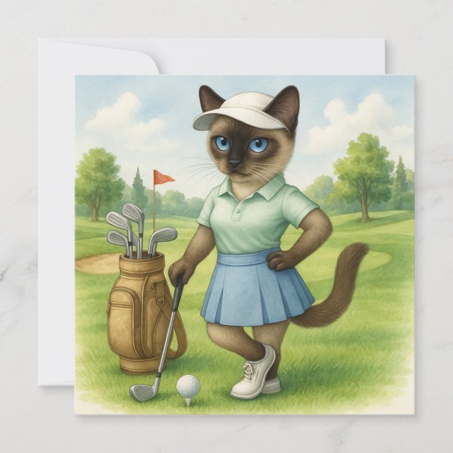 Golfer Cat Lady toernooi (Voorkant)