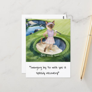 Golfer Cat-liefhebbers krijgen snel herstel Briefkaart