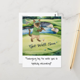 Golfer Cat-liefhebbers krijgen snel herstel Briefkaart
