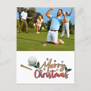 Golfer Créez votre propre carte de Noël