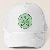 Golfer Cross Club Trucker Pet (Voorkant)