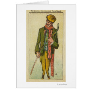 Golfer die een ramp had op de links