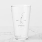 Golfer en gepersonaliseerde naam en jaar glas (Achterkant)