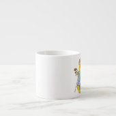Golfer Espresso Cup Kop (Voorkant)