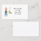 Golfer est carte de visite de golf (Devant / Derrière)