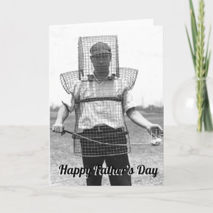  Golfer Fathers Day Holiday Card Feestdagen Kaart