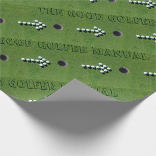 GOLFER FUNNY GIFTS, GOLF DIE GROENE FUN PERSONEEL  CADEAUPAPIER