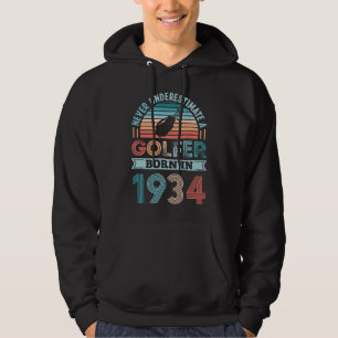 Golfer geboren in 1934 Golfing 90th Birthday Gift Hoodie