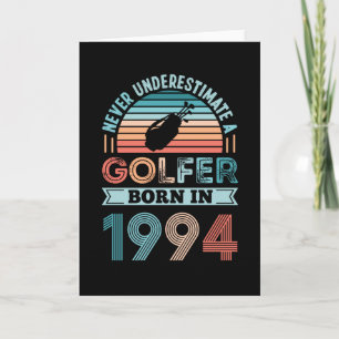 Golfer geboren in 1994 Golfing 30th Birthday Gift Kaart